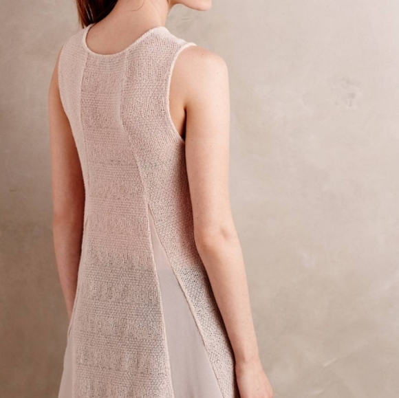 Anthropologie Ro & De Blush Textured Hi Low Tank Tunic Sleeveless Top Medium - Picture 3 of 11